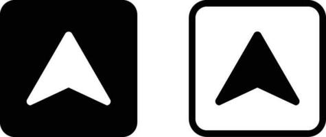Aperto Qui icona impostato vettore nel Due stili isolato su bianca sfondo.