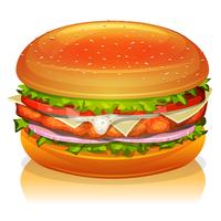 Icona di pollo hamburger