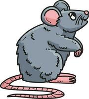 bambino topo cartone animato colorato clipart illustrazione vettore