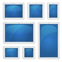 Set di Tablet PC digitale vettore