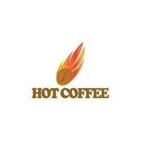 caldo caffè illustrazione vettore, grande per etichetta etichetta modello vettore