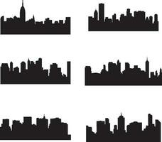 città silhouette per design decorazione.vettore illustrazione vettore