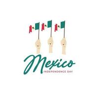 Messico indipendenza giorno design modello vettore