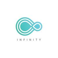 infinito logo design vettore idea con creativo e moderno concetto