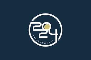 2024 logo design vettore icona con creativo concetto illustrazione