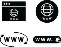 semplice sito web icona. simbolo icona vettore illustrazione per design decorazione. vettore illustrazione.