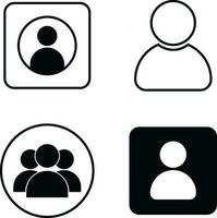 utente profilo icona, per sociale media utente. vettore illustrazione