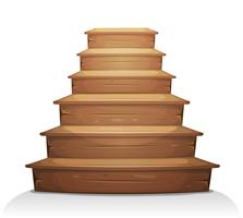 Scale di legno vettore