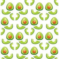 salutare cibo. avocado Stampa senza soluzione di continuità avocado modello per tessili, stampe, vestiario, lenzuolo, striscione, e di più. vettore