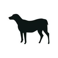 cane silhouette vettore icona design. animale domestico simbolo design.