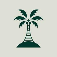 boemo palma albero vettore icona design. tropicale vettore logo design. minimalista geometrico stile.