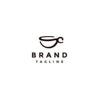 iniziale lettera sc formatura un' caffè tazza simbolo logo design. semplice caffè tazza logo design a partire dal il iniziali lettera S e c. vettore