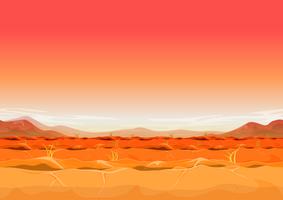 Seamless Desert Far West Landscape per Ui Game vettore