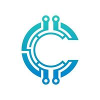 c lettera logo design per Internet azienda vettore