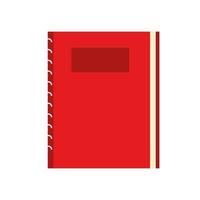 icona isolata di notebook scuola fornitura vettore