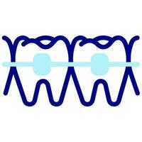 ortodontico vettore colorato icona