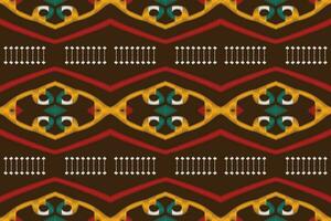 ikat floreale paisley ricamo sfondo. ikat strisce geometrico etnico orientale modello tradizionale. ikat azteco stile astratto design per Stampa trama, tessuto, sari, sari, tappeto. vettore