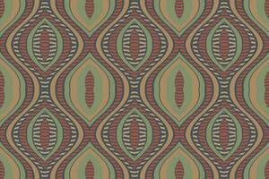 ikat damasco paisley ricamo sfondo. ikat strisce geometrico etnico orientale modello tradizionale.azteco stile astratto vettore illustrazione.disegno per trama, tessuto, abbigliamento, avvolgimento, pareo.