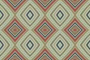 ikat damasco paisley ricamo sfondo. ikat Stampa geometrico etnico orientale modello tradizionale.azteco stile astratto vettore illustrazione.disegno per trama, tessuto, abbigliamento, avvolgimento, pareo.