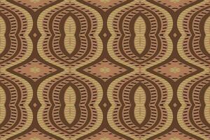 ikat damasco paisley ricamo sfondo. ikat damasco geometrico etnico orientale modello tradizionale.azteco stile astratto vettore illustrazione.disegno per trama, tessuto, abbigliamento, avvolgimento, pareo.