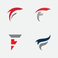 f lettere logo e simboli vettore