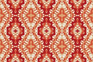 ikat floreale paisley ricamo sfondo. ikat floreale geometrico etnico orientale modello tradizionale.azteco stile astratto vettore illustrazione.disegno per trama, tessuto, abbigliamento, avvolgimento, pareo.