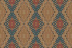 motivo ikat paisley ricamo sfondo. ikat gallone geometrico etnico orientale modello tradizionale. ikat azteco stile astratto design per Stampa trama, tessuto, sari, sari, tappeto. vettore