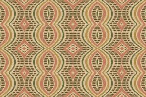 ikat damasco paisley ricamo sfondo. ikat stampe geometrico etnico orientale modello tradizionale. ikat azteco stile astratto design per Stampa trama, tessuto, sari, sari, tappeto. vettore