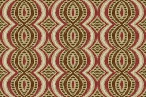 ikat floreale paisley ricamo sfondo. ikat modelli geometrico etnico orientale modello tradizionale.azteco stile astratto vettore illustrazione.disegno per trama, tessuto, abbigliamento, avvolgimento, pareo.