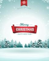 Cartolina d'auguri di vacanze di buon Natale