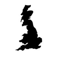 unito regno carta geografica silhouette icona. UK carta geografica. vettore. vettore