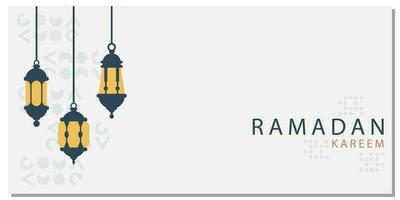 Ramadan kareem piatto stile semplice moderno sfondo vettore