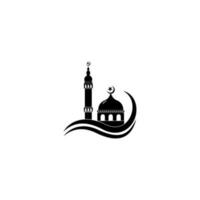 modello di progettazione dell'illustrazione di vettore dell'icona della moschea