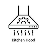 cucina cappuccio vettore schema icona design illustrazione. casa riparazione e Manutenzione simbolo su bianca sfondo eps 10 file