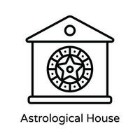 astrologico Casa vettore schema icona design illustrazione. astrologia e zodiaco segni simbolo su bianca sfondo eps 10 file