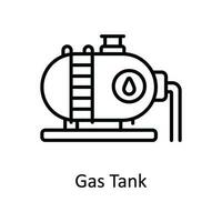 gas serbatoio vettore schema icona design illustrazione. inteligente industrie simbolo su bianca sfondo eps 10 file