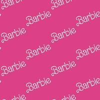 Barbie logo modello. moda biondo Bambola tendenza marchio. vettore illustrazione, senza soluzione di continuità sfondo