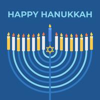 Felice Hanukkah vettore