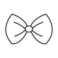 accessorio per papillon classico icona della linea di abbigliamento maschile vettore