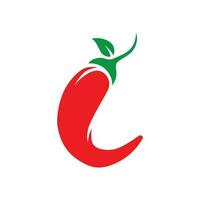 rosso chili vettore logo modello