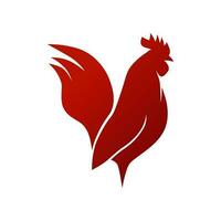 silhouette di il Gallo vettore logo