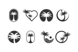 palma logo design vettore collezione con unico idea