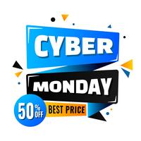 Cyber Monday Poster Design vettore