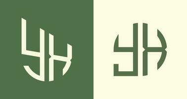 creativo semplice iniziale lettere yx logo disegni fascio. vettore