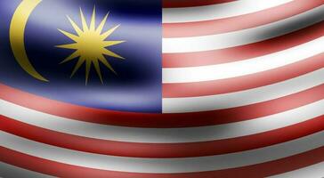 Malaysia ondulato bandiera vettore illustrazione