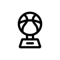 semplice pallacanestro trofeo icona. il icona può essere Usato per siti web, Stampa modelli, presentazione modelli, illustrazioni, eccetera vettore