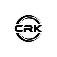 crk logo disegno, ispirazione per un' unico identità. moderno eleganza e creativo design. filigrana il tuo successo con il Impressionante Questo logo. vettore