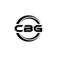 cbg logo disegno, ispirazione per un' unico identità. moderno eleganza e creativo design. filigrana il tuo successo con il Impressionante Questo logo. vettore