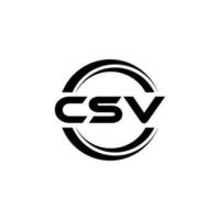 csv logo disegno, ispirazione per un' unico identità. moderno eleganza e creativo design. filigrana il tuo successo con il Impressionante Questo logo. vettore