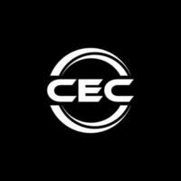 cec logo disegno, ispirazione per un' unico identità. moderno eleganza e creativo design. filigrana il tuo successo con il Impressionante Questo logo. vettore